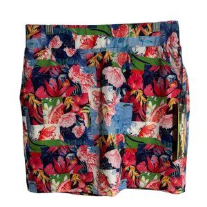 Kyodan Golf Summer Mix Ladies Skort Size XS Floral Fruit Butterfly Print